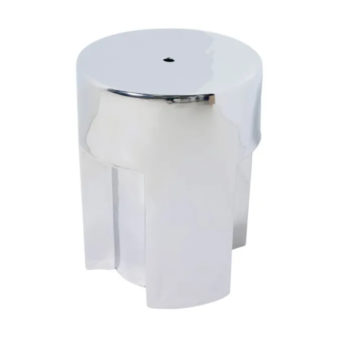 Stoneware table d'appoint chrome