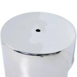 Stoneware table d'appoint chrome