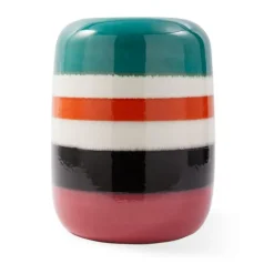 Striped Pill Side Table