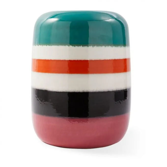 Striped Pill Side Table
