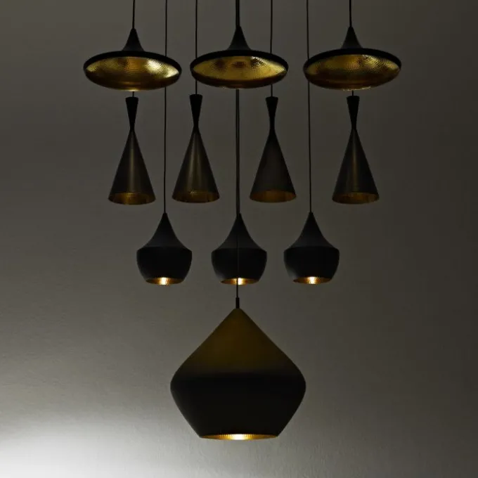 Suspension Beat Stout LED - Noir