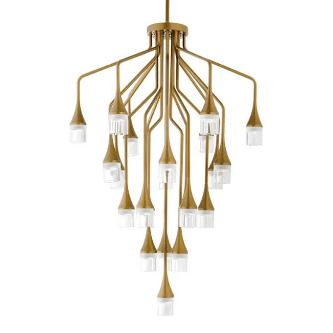Suspension Patrona LED - Or satiné (Outlet)