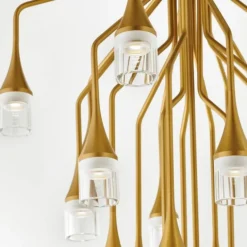 Suspension Patrona LED - Or satiné (Outlet)