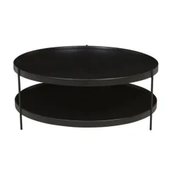 Table basse Hum - Noir - 69 cm (Outlet)