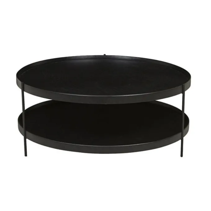 Table basse Hum - Noir - 69 cm (Outlet)