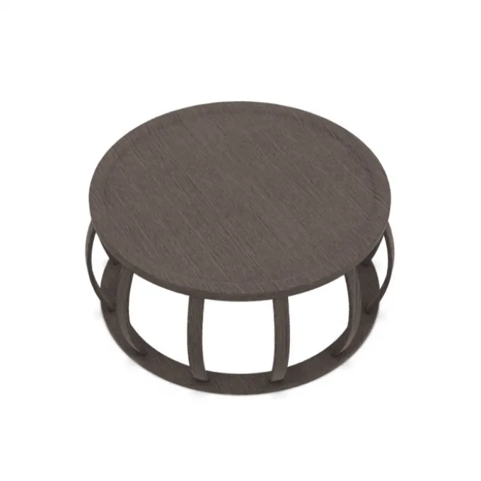 Table basse Loto 80 cm - Chêne fumé (Outlet)