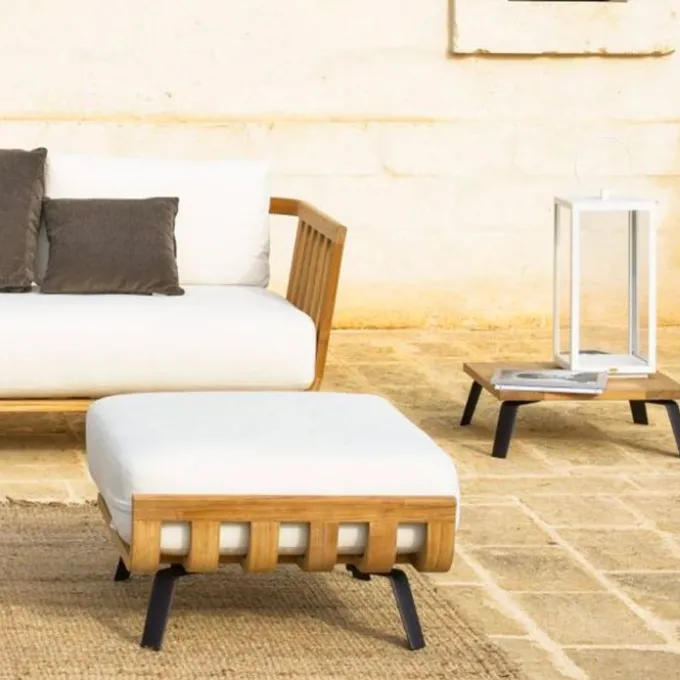 Table basse Welcome en teck