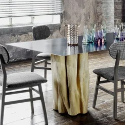 Table Brick - Pied bois