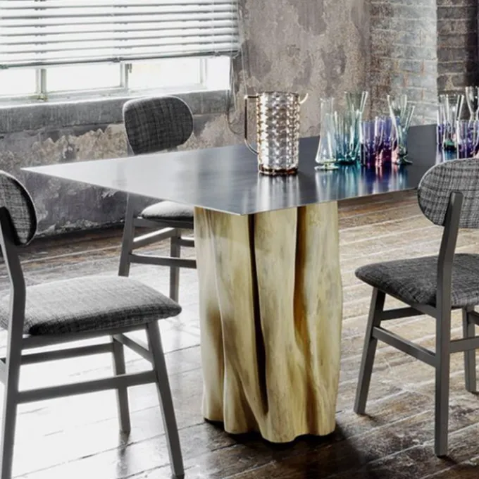 Table Brick - Pied bois