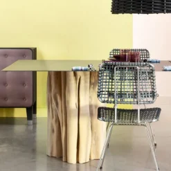 Table Brick - Pied bois