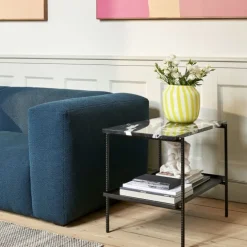 Table d'appoint / Rebar Marbre rectangle