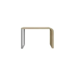 Table haute Brunch 140 cm - Chêne blanchi / Chrome mat (Outlet)