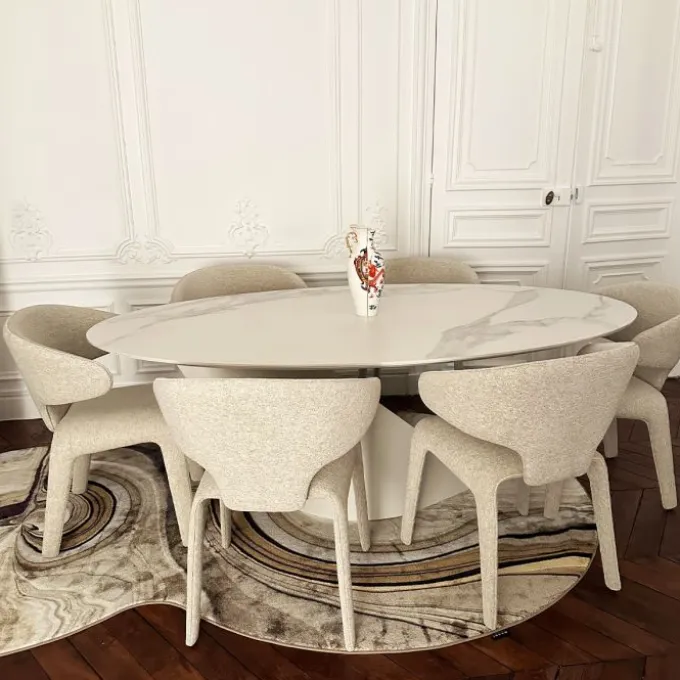 Table Ovale O mate