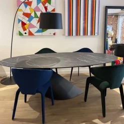 Table Ovale O mate
