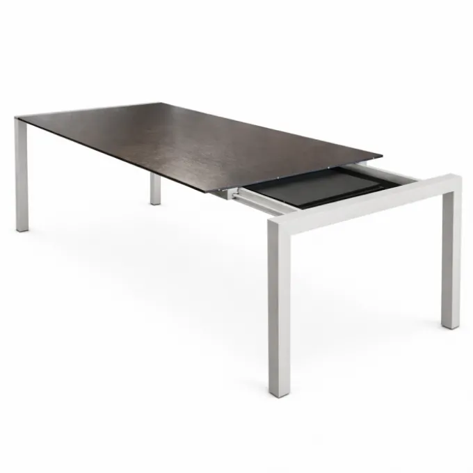 Table Sushi extensible 220-267-314 cm - Noyer / Aluminium anodisé (Outlet)