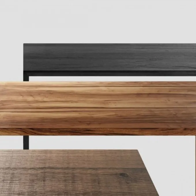 Table Tense - Bois Carbonisé