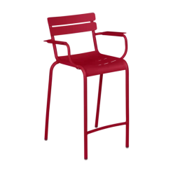Tabouret bridge Luxembourg avec accoudoirs - Lot de 2
