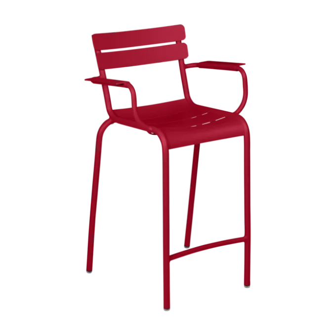 Tabouret bridge Luxembourg avec accoudoirs - Lot de 2