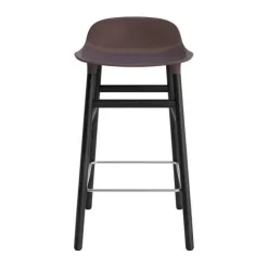 Tabouret de bar Form pied en chêne noir