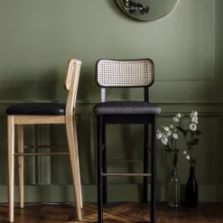 Tabouret Haut Cannage