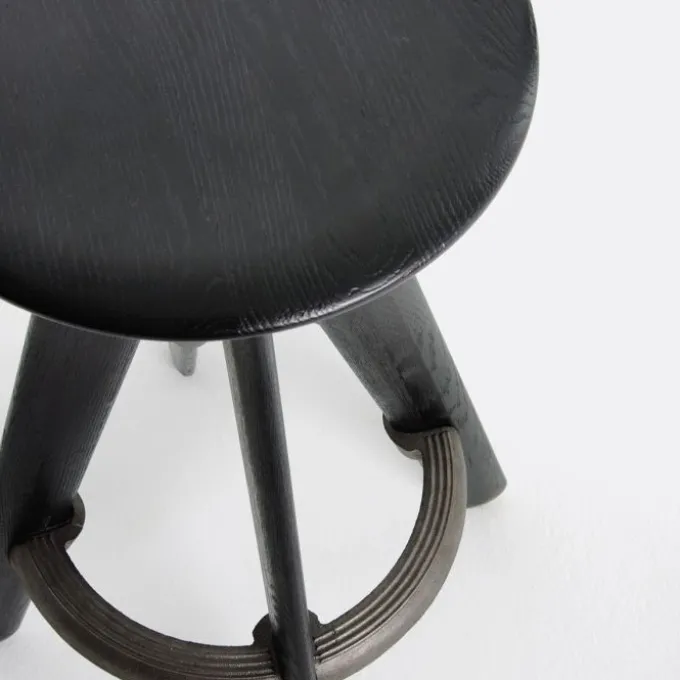 Tabouret Slab - Noir