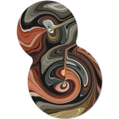 Tapis Liquid Layers organique 400 x 247 cm - Agate (Outlet)
