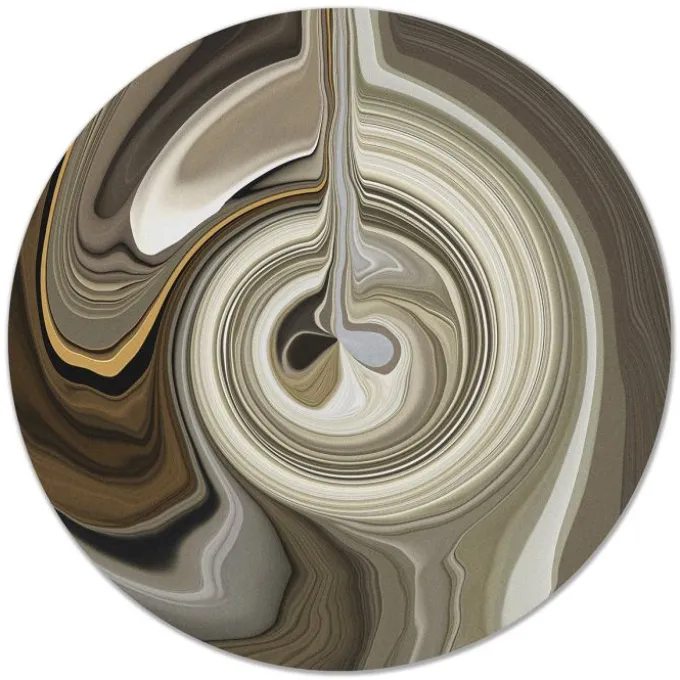 Tapis Liquid Layers rond