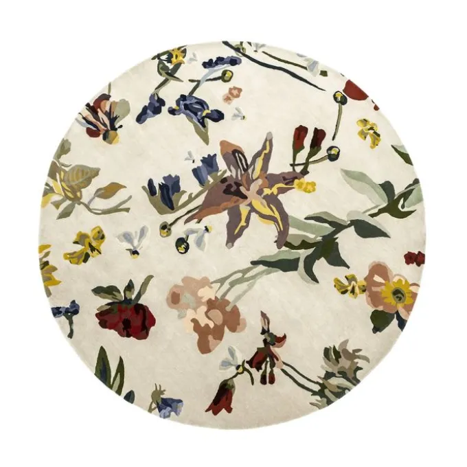 Tapis Rond Promenade Flora