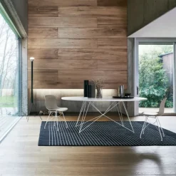 Troy Chaise - pieds fils d'acier