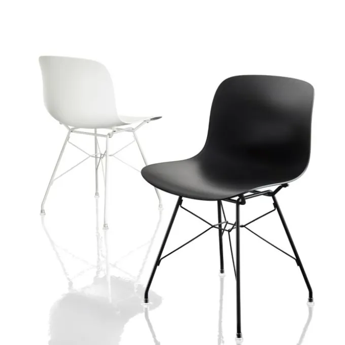 Troy Chaise - pieds fils d'acier