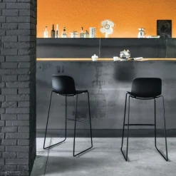 Troy tabouret sledge - Lot de 2