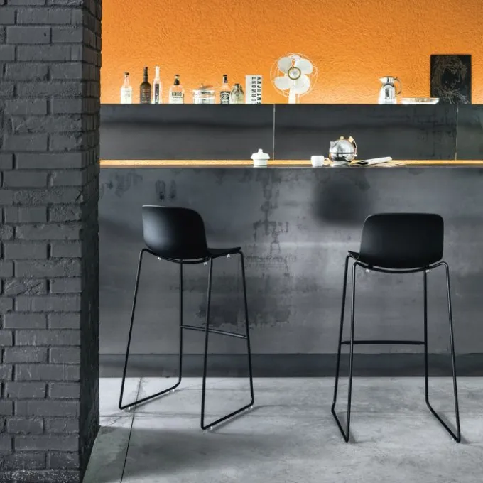 Troy tabouret sledge - Lot de 2