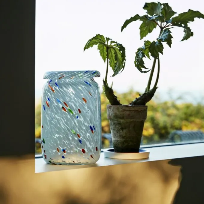 Vases Splash - Col Roulé Point Blanc