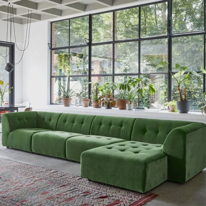Vint Couch Module d'angle Droit
