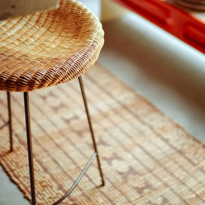Wicker barstool